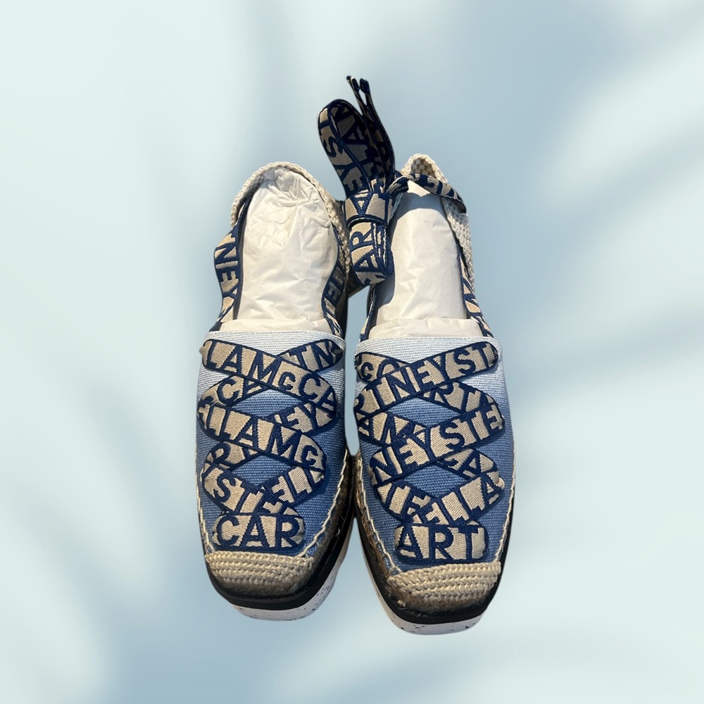 Stella McCartney Navy and Light Blue Espadrilles